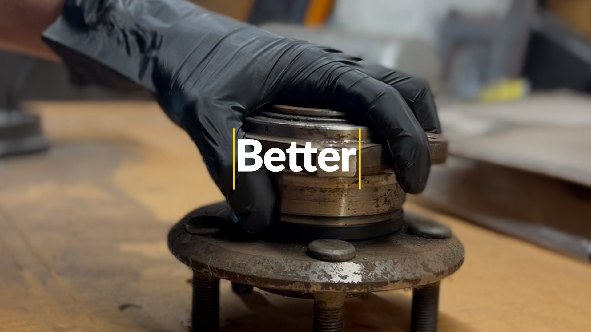 Black disposable glove video