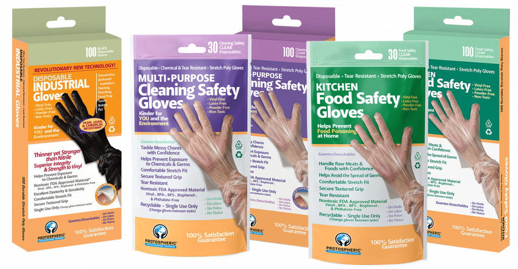 protospheric disposable gloves lineup